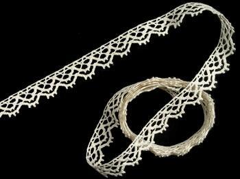 Cotton bobbin lace 75346, width 15 mm, ecru - 4