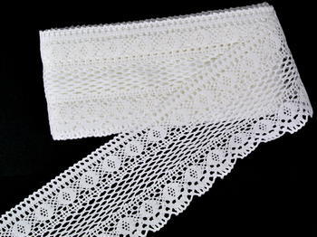 Bobbin lace No.75349 white | 30 m - 4