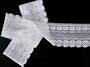 Cotton bobbin lace 75349, width 110 mm, white - 4/5