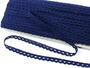 Cotton bobbin lace 75361, width 9 mm, dark blue - 4/4