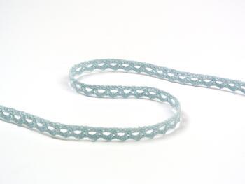 Cotton bobbin lace 75361, width 9 mm, pale blue - 4