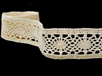Cotton bobbin lace 75363, width 45 mm, ecru - 4