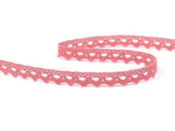 Cotton bobbin lace 75361, width 9 mm, rose - 4