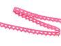 Cotton bobbin lace 75361, width 9 mm, fuchsia - 4/4