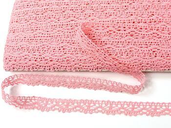 Cotton bobbin lace 75395, width 16 mm, pink - 4