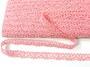 Cotton bobbin lace 75395, width 16 mm, pink - 4/4