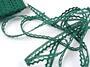 Cotton bobbin lace 75397, width 9 mm, dark green - 4/4