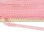 Cotton bobbin lace 75397, width 9 mm, pink - 4/4