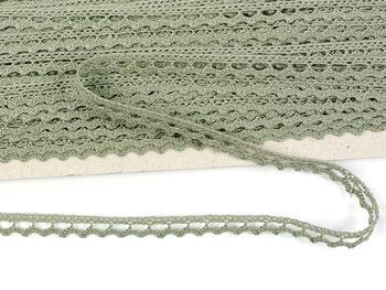 Cotton bobbin lace 75397, width 9 mm, dark linen gray - 4