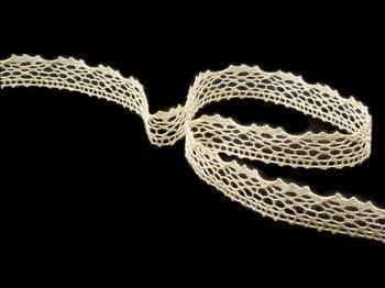 Cotton bobbin lace 75413, width 15 mm, ecru - 4