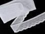 Cotton bobbin lace 75414, width 55 mm, white - 4/4