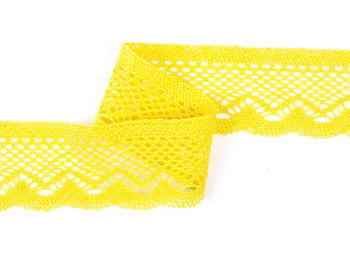 Bobbin lace No.75414 yellow | 30 m - 4
