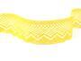 Cotton bobbin lace 75414, width 55 mm, yellow - 4/4