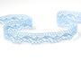 Cotton bobbin lace 75416, width 27 mm, light blue - 4/5