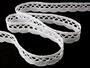 Cotton bobbin lace 75428, width 18 mm, white - 4/5