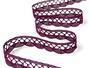 Cotton bobbin lace 75428, width 18 mm, violet - 4/6