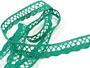 Cotton bobbin lace 75428, width 18 mm, light green - 4/4