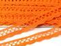 Cotton bobbin lace 75428, width 18 mm, rich orange - 4/5