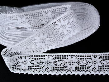 Bobbin lace No. 75440 white | 30 m - 4