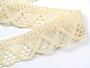 Cotton bobbin lace 75453, width 40 mm, ecru - 4/4