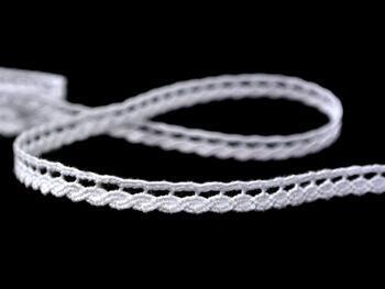 Cotton bobbin lace 75464, width 6 mm, white - 4