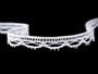 Cotton bobbin lace 75465, width 7 mm, white - 4/4