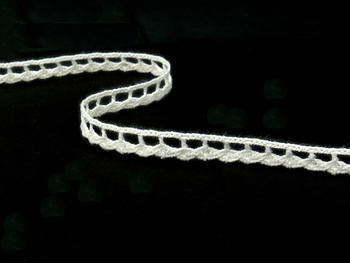 Bobbin lace No. 75470 toned white | 30 m - 4