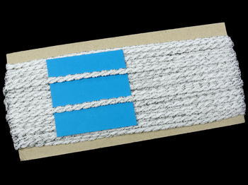Bobbin lace No. 75481 white/silver | 30 m - 4