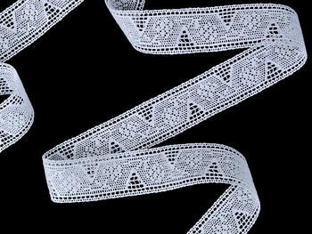 Bobbin lace No.75586 white | 30 m - 4
