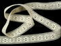Cotton bobbin lace 75622, width 19 mm, ecru - 4/4