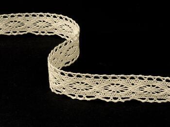 1/4 Cotton Crocheted Lace - white, ecru