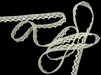 Cotton bobbin lace 75633, width 10 mm, ecru - 4