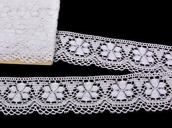 Bobbin lace No. 81044 white | 30 m - 4