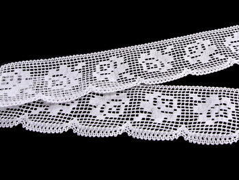 Bobbin lace No. 81076 white | 30 m - 4