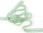 Bobbin lace No. 81215 white/grass green | 30 m - 4/5