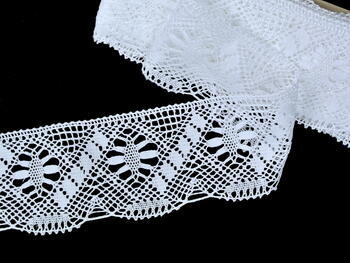 Bobbin lace No. 81470 white | 30 m - 4