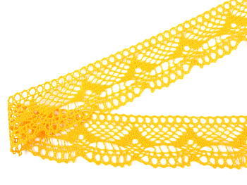 Bobbin lace No. 81847 dark yellow | 30 m - 4