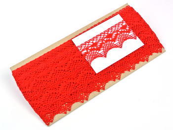 Bobbin lace No. 82157 red | 30 m - 4