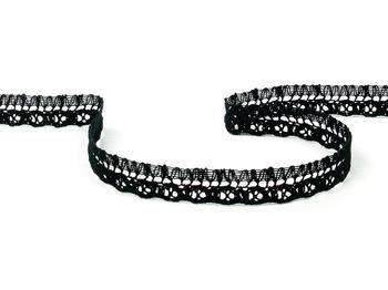 Bobbin lace No. 82184 black | 30 m - 4
