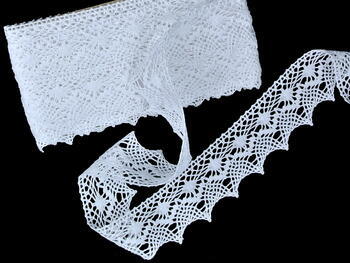 Bobbin lace No. 82213 white | 30 m - 4