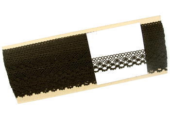 Bobbin lace No. 82222 dark brown | 30 m - 4