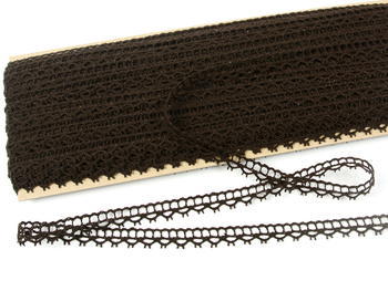 Bobbin lace No. 82226 dark brown | 30 m - 4
