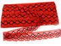 Bobbin lace No. 82231 red/blueblack | 30 m - 4/4