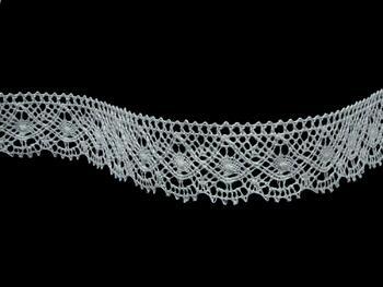 Linen bobbin lace 82231, width 32 mm, 100% linen bleached - 4