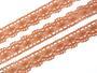 Cotton bobbin lace 82296, width 21 mm, terracotta - 4/5