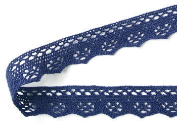 Bobbin lace No. 82332 blue | 30 m - 4
