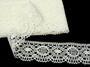 Linen bobbin lace 82339, width 58 mm, 100% linen bleached - 4/7