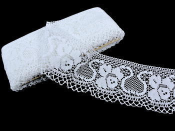 Bobbin lace No. 88018 white | 30 m - 4