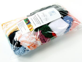 Hobby bag - bobbin laces, 200 g, mix of colours - 5