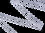 Cotton embroidery lace 65003, width 30 mm, white - 5/6